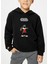 Pamuklu Özel Tasarım Bugsbunny Baskılı Siyah Sweatshirt 1