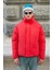 Erkek Oversize Şişme Mont Kırmızı - 3637DNGR 3