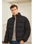 Erkek Oversize Şişme Mont Siyah - 832DNGR 1