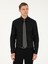 Erkek Siyah Slim Fit Pamuk Karışımlı Klasik Gömlek 50292265-VR046 1
