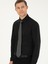 Erkek Siyah Slim Fit Pamuk Karışımlı Klasik Gömlek 50292265-VR046 3