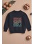 Özel Tasarım Adventure Exploring Baskılı Oversize Çocuk Sweatshirt 11134 1