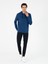 Erkek Lacivert Slim Fit Paçası Lastikli Nervürlü Eşofman Altı 50292584-VR033 1