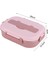 1 Litre 3 Bölmeli Pembe 304 Paslanmaz Çelik Hazneli Beslenme Kabı Lunch Box Beslenme Kutusu Sefer Tası Yemek Taşıma Kabı 7