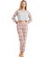 Kadın Pijama Takımı 60492 - Gri Melanj 2