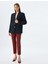 Yüksek Bel Cigarette Kumaş Pantolon Slim Fit Cepli 1