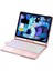 Ipad Pro 13 (2024) F13 Ats Kılıf Magic Dönen Klavyeli Tablet Kılıf - Pembe 13 1