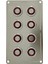 Krom 8'li Switch Panel Sigortalı Kırmızı Işıklı 1