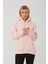 Kadın Pembe M. %100 Pamuk Kordonlu Kanguru Cep Şardonlu Kapüşonlu Kordonlu Regular Fit Sweatshirt 1