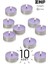10 Adet | Lavanta Kokulu Tealight Mum | 4 Saat Yanar | Dekoratif Mumluk Mumu 1