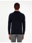Erkek Lacivert Slim Fit Düğmeli Polo Yaka Triko Kazak 50300506-VR033 5