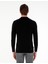 Erkek Siyah Slim Fit Düğmeli Polo Yaka Triko Kazak 50300521-VR046 5