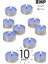 10 Adet | Okyanus Kokulu Tealight Mum | 4 Saat Yanar | Dekoratif Mumluk Mumu 1