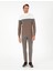 Erkek Vizon Melanj Slim Fit Yarım Balıkçı Yaka Triko Kazak 50300526-VR174 4