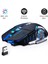 TW-Q13 Kablosuz Sessiz Rgb LED Işıklı Şarjlı Ergonomik 2400DPI Gaming Mouse Siyah 2