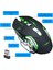 TW-Q13 Kablosuz Sessiz Rgb LED Işıklı Şarjlı Ergonomik 2400DPI Gaming Mouse Siyah 3