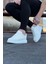WG019 Beyaz Triko Erkek Casual Ayakkabı 3
