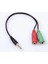 3.5 mm Stereo Kulaklık 3 Çizgili + Hoparlör Çoklayıcı Kablo 1