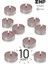 10 Adet | Tarçın Kokulu Tealight Mum | 4 Saat Yanar | Dekoratif Mumluk Mumu 1