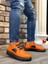 BA0302 Boa Kalın Taban Bağcıksız Tarz Casual Turuncu Erkek Ayakkabı 1