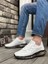 BA0324 Içi Dışı Hakiki Deri Rahat Taban Beyaz Sneakers Casual Erkek Ayakkabı 2