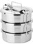 5-6 Kişilik Çelik Sefer Tası 18X7CM 3 Kaplı Isıtılabilir Yemek Taşıma Kabı 1330ML X3=4 Lt Yaylı Kulp 2