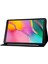 Samsung Galaxy Tab A 10.1 (2019) T510 T515 Sığır Derisi Doku Pu Deri Kart Tutucu Katlanabilir Stand Gri Tablet Kılıfı (Yurt Dışından) 3
