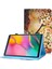 Samsung Galaxy Tab A 10.1 (2019 T510 T515) Için Dikişli Manyetik Kapatma Pu Deri Kart Yuvaları Standı Tablet Kılıfı (Yurt Dışından) 1