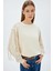Kadın Püsküllü Sweatshirt Kroşe Detaylı Üç Iplik Yuvarlak Yaka Uzun Kollu 5WAK10131EK 3