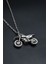 Cross Motor Gümüş Kaplama Unisex Düz Zincir Kolye kod 791 1
