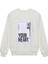 Nakış Harf Baskılı Sweatshirt Gri 2