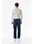 Fermuarlı Straight Jean Pantolon 4