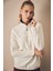 Basic Yarım Fermuarlı Dik Yaka Polar Sweatshirt 1