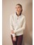 Basic Yarım Fermuarlı Dik Yaka Polar Sweatshirt 2