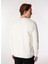 Bisiklet Yaka Baskılı Ekru Erkek Sweatshırt J4WM-SWT7249 5