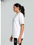 Beyaz Kadın Bisiklet Yaka T-Shirts 68161905 Her Graphic Tee 2