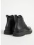 Calvin Klein Deri Siyah Erkek Bot Lace Up Boot W/ Zıp Mono 3