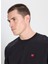 Bisiklet Yaka Siyah Erkek Sweatshırt W242726001 Siyah Logo Sweatshirt 3