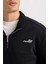 Relax Fit Fermuarlı Dik Yaka Baskılı Kalın Sweatshirt D2164AX24AU 5