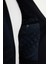 Desenli Lacivert Slim Fit Torba Cep Kürklü Yaka Yün Erkek Mont 5