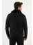 Desenli Siyah Slim Fit Torba Cep Kürklü Yaka Yün Erkek Mont 4