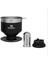 Klasik Brew Pour Over Paslanmaz Çelik Kahve Demleyici Siyah 3