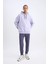Fit NBA Los Angeles Lakers Oversize Geniş Kalıp Sırt Baskılı Kapüşonlu Sweatshirt Y0201AZ24AU 2