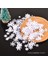Mini Beyaz Kar Tanesi Noel Dekorasyon Macunu Aksesuarları Dıy El Sanatları Oluşturma Malzemeleri 1-3 cm 100/PAKET (Yurt Dışından) 1