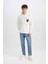 Relax Fit Kapüşonlu Baskılı Kalın Sweatshirt D2171AX24AU 2