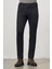 Koyu Lacivert Düz Gabardin Slim Fit Casual Denim Pantolon 1023245152 2