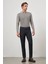 Koyu Lacivert Düz Gabardin Slim Fit Casual Denim Pantolon 1023245152 3
