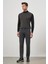 Koyu Lacivert Düz Gabardin Slim Fit Casual Denim Pantolon 1023245152 2
