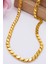 22 Ayar Altın Zincir 3 mm 50 cm Pullu Halep Zincir Kadın Kolye LKZNC1096 1