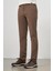 Koyu Vizon Düz Gabardin Slim Fit Casual Pantolon 1003245102 4